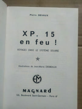 Pierre Devaux XP 15 en feu Voyage dans le système solaire. undefined
