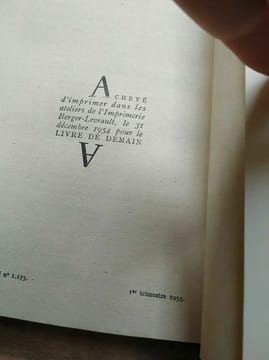 Thyde monnier Grand cap Le livre de demain Arthème fayard 1955. Monnier Thyde