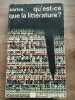 sartre qu'est ce que la littérature Idées gallimard. 