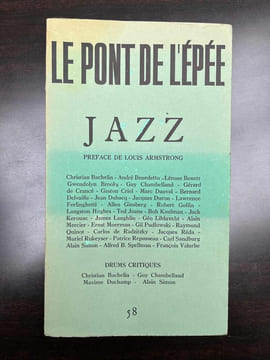 Le Pont de l'épée 58 jazz non coupé. Jazz Hot