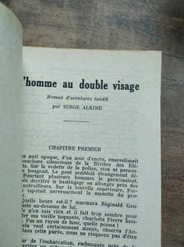 Mon Roman d'Aventures L'homme au double visage - Serge Alkine Ferenczi. undefined