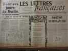 Les Lettres Françaises n155 9 mai 1947 paulhan machado triolet peynet. 