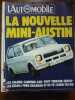 L'Automobile n377 La Nouvelle mini austin mensuel Novembre 1977. 