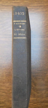 L'Envers du décor nourrit. BOURGET Paul