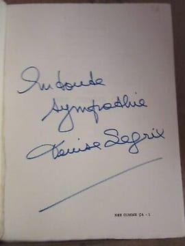 Denise Legrix Née comme ça l'espoir triomphe Kent-Segep envoi de l'auteur. Legrix Denise