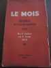 Le mois Synthèse de l'Activité mondiale du 1er Juillet au 1er Août 1931 Maulde. 