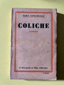 André lichtenberger coliche éditions j Ferenczi et Fils