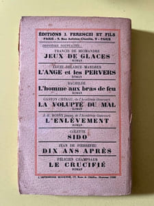 André lichtenberger coliche éditions j Ferenczi et Fils