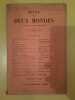 Revue des Deux Mondes 1 Avril 1940. 
