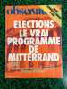 Le Nouvel observateur N866Elections Le vrai programme deMitterrand15-21.06.81. 