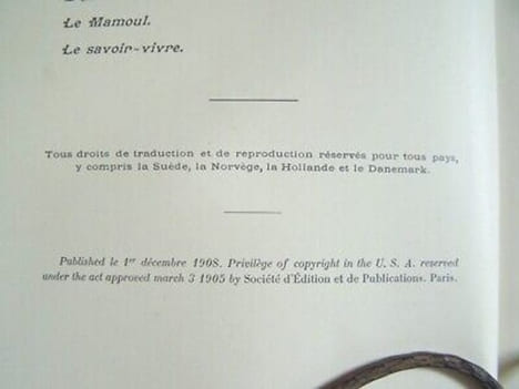 Paul Mimande NOS AIEUX et NOS PERES Librairie Félix JUVEN reliure Percaline. undefined