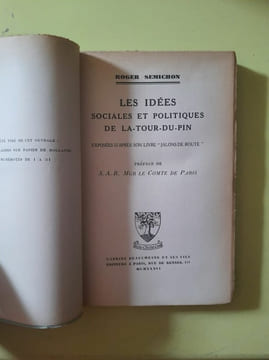Les Idées Sociales et Politiques de la tour du pin Gabriel beauchesne. undefined
