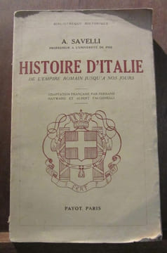a savelli Histoire d'Italie de L'empire romain jusqu'a nos jours Paris. undefined