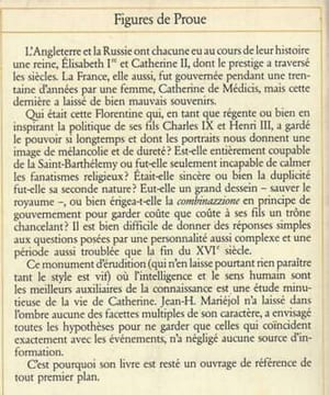 Mariéjol CATHERINE de MEDICIS 1519 1589. undefined