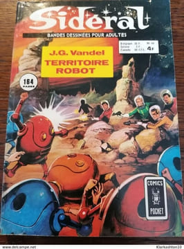 Sidéral n44 Territoire Robot j g Vandel novembre 1974 Comics Pocket. undefined