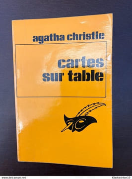 Cartes sur table Le masque. Agatha Christie