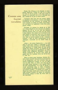 COMME UNE FOURMI CAVALIERE Roman