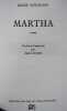 Boris Sokoloff MARTHA 2500ex HC Relié de. 