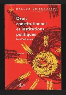DROIT CONSTITUTIONNEL et INSTITUTIONS POLITIQUES. undefined