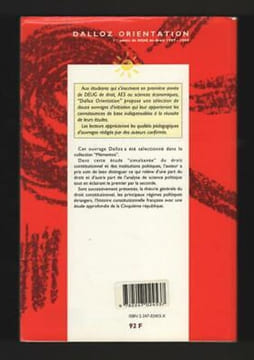 DROIT CONSTITUTIONNEL et INSTITUTIONS POLITIQUES. undefined