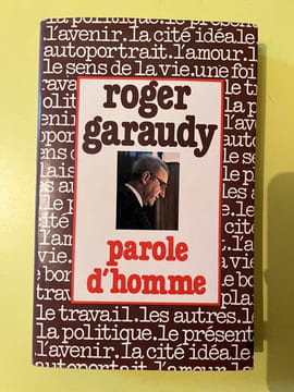 Parole d'homme France Loisirs. Roger Garaudy