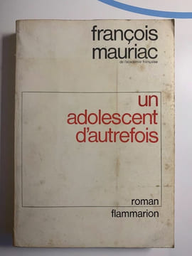 Un adolescent d'autrefois flammarion. François Mauriac