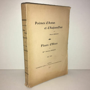 POEMES D'ANTAN ET D'AUJOURD'HUI FLEURS D'HIVER Romet. Nicolo Ansaldi