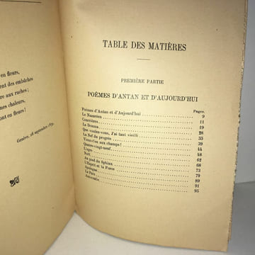 POEMES D'ANTAN ET D'AUJOURD'HUI FLEURS D'HIVER Romet. Nicolo Ansaldi