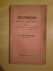 s g Mgr Audollent - Sermon Prononcé a Saint-Sulpice Librairie. 