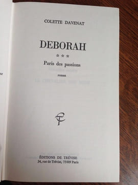 Colette davenat Deborah. Davenat Colette