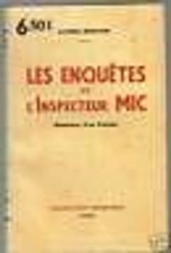 A MORTIER Les enquêtes de l'inspecteur Mic. undefined