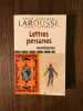 Lettres persanes. 