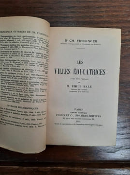 ch Fiessinger Les Villes Educatrices Librairie Perrin et cie. undefined