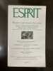Revue Esprit Juillet 2001. 