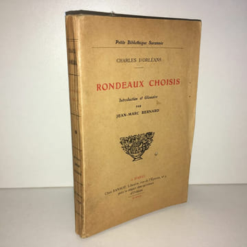 jean marc Bernard CHARLES d'orleans RONDEAUX CHOISIS Chez Sansot. undefined