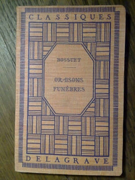 bossuet Oraisons funèbres delagrave. undefined