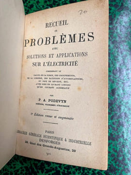 P.A. Podevyn Recueil de Problèmes avec solutions et applications sur lelectrici. undefined