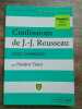 Confessions de j j Rousseau puf. Frédéric Turiel