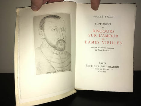 SUPPLEMENT AU DISCOURS SUR L'AMOUR DES DAMES VIEILLES Serrière. ANDRE BILLY