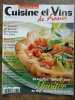Cuisine et Vins de France Nº 78 Mai 2001. 