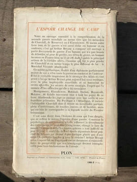 alanbrooke L'Espoir change de camp Carnets de guerre plon. undefined