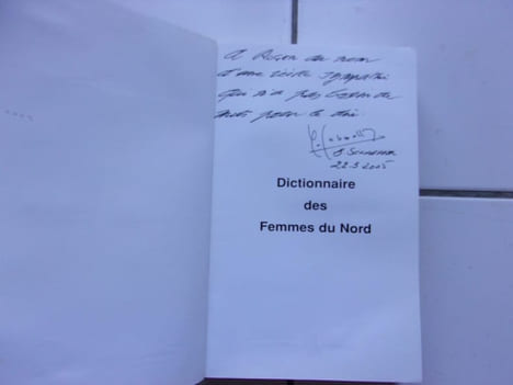 Dictionnaire des femmes du Nord dédicacé. Bernard Schaeffer