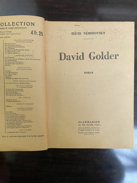- David Golder Flammarion - Sélect Collection N 166. Irène Némirovsky