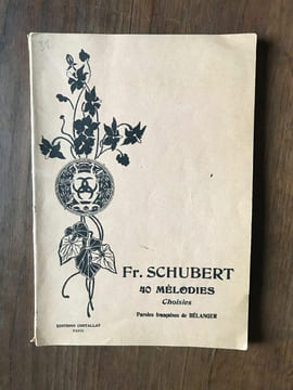 40 MELODIES POUR Chant et Piano. Franz Schubert