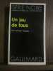 Série Noire Un jeu de fous Gallimard. Morgan Folsom