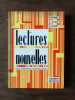LECTURES NOUVELLES CLASSIQUES HACHETTE. 