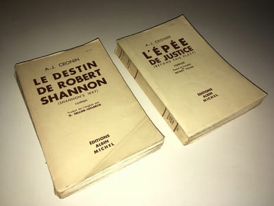 a j Cronin L'EPEE DE JUSTICE 1954 LE DESTIN DE ROBERT SHANNON 1950