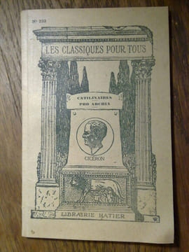 cicéron Catilinaires pro archia Librairie hatier. undefined