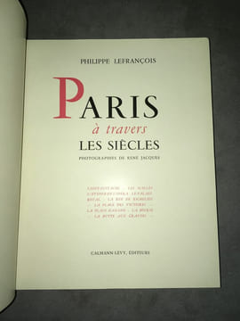 Reliure PARIS A TRAVERS LES SIECLES EGLISES PARISIENNES PARIS IMPREVU. undefined