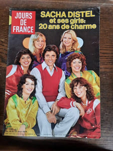 Jours de France nº 1288 1979 Sacha Distel Et Ses Girls 20ans de Charme